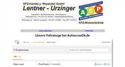 Desktop Screenshot of lentner-urzinger.de